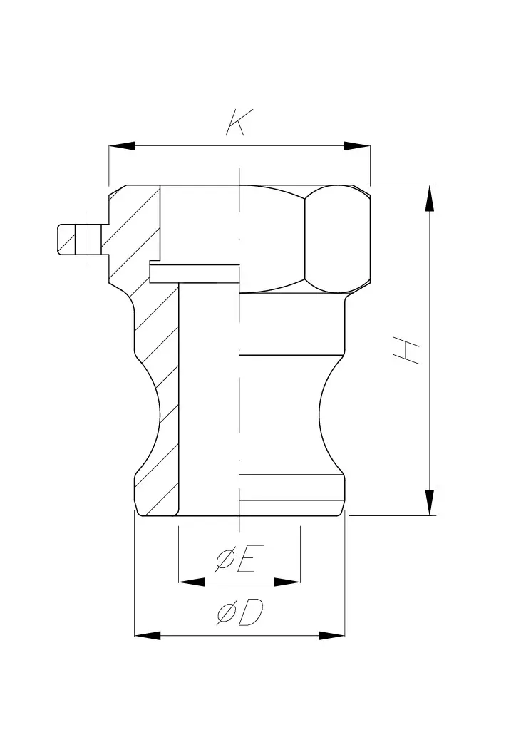 Adaptor Female Threaded with Thread Seal